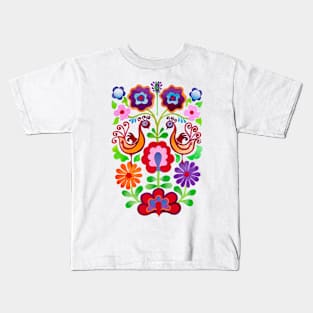 Ukrainian folk Flowers Kids T-Shirt